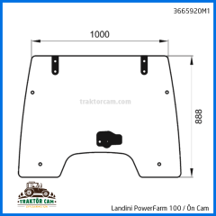 Landini PowerFarm 100 Ön Camı