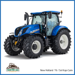 New Holland T6 Sol Kapı Camı
